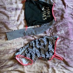 swimsuit one pice with swim top detached